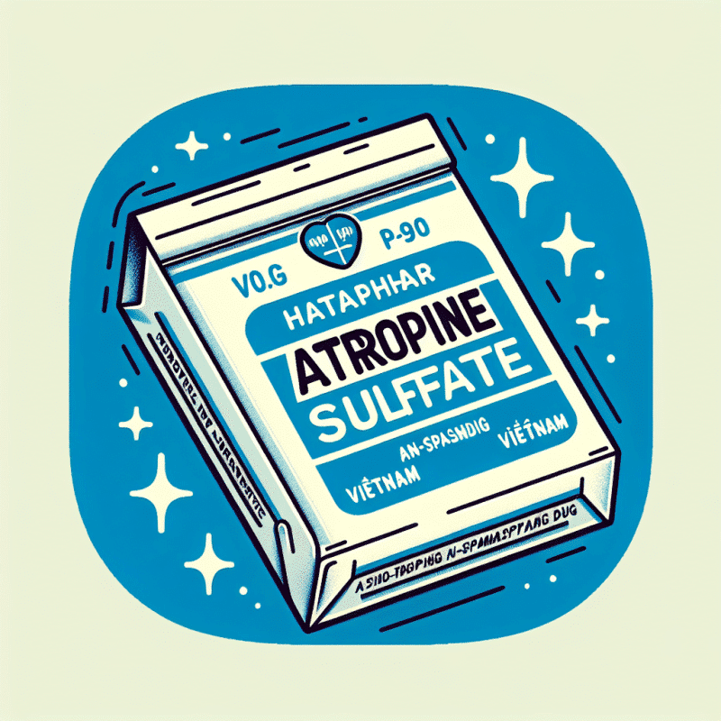 Atropin Sulfat - Thuốc chống co thắt, Hataphar, Việt Nam