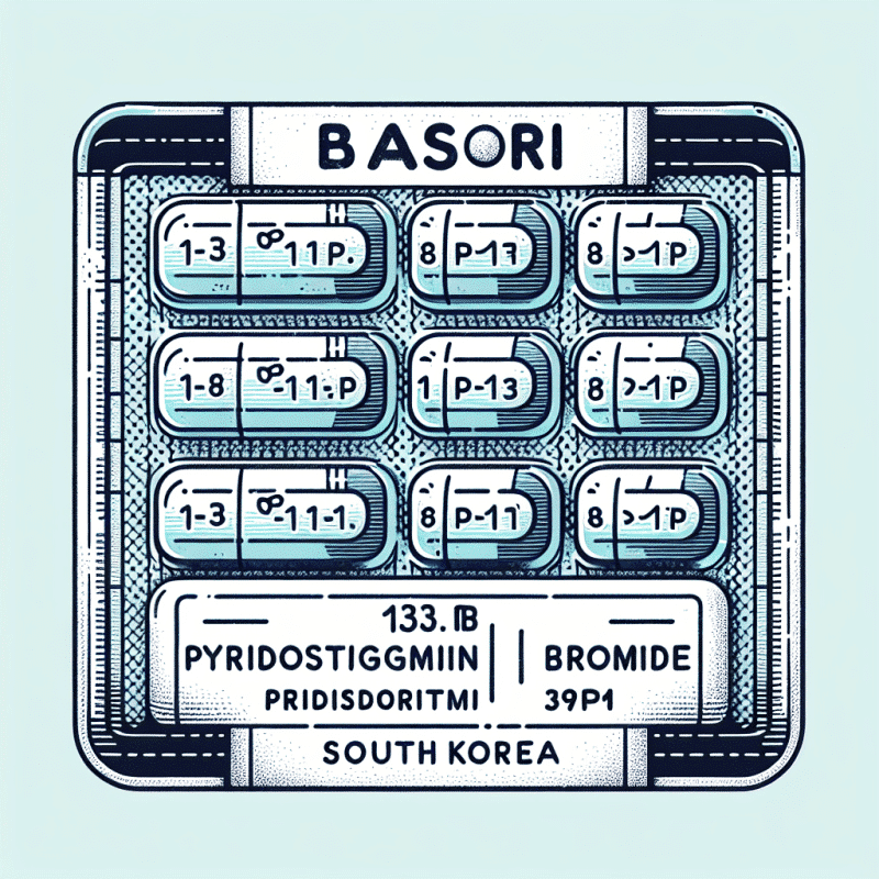Basori (Pyridostigmin bromid) - Thuốc giãn cơ và tăng trương lực cơ, Hàn Quốc