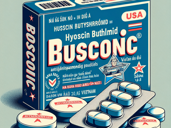 Busconic (Hyoscin butylbromid) – Thuốc chống co thắt, DP USA – NIC, Việt Nam
