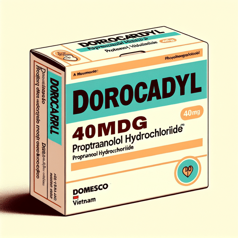 Dorocardyl 40mg (Propranolol hydroclorid) - Domesco, Việt Nam