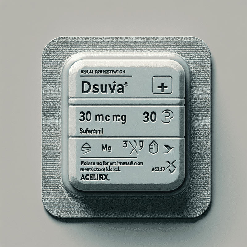 Dsuvia (Sufentanil tablet 30mcg)- AcelRx