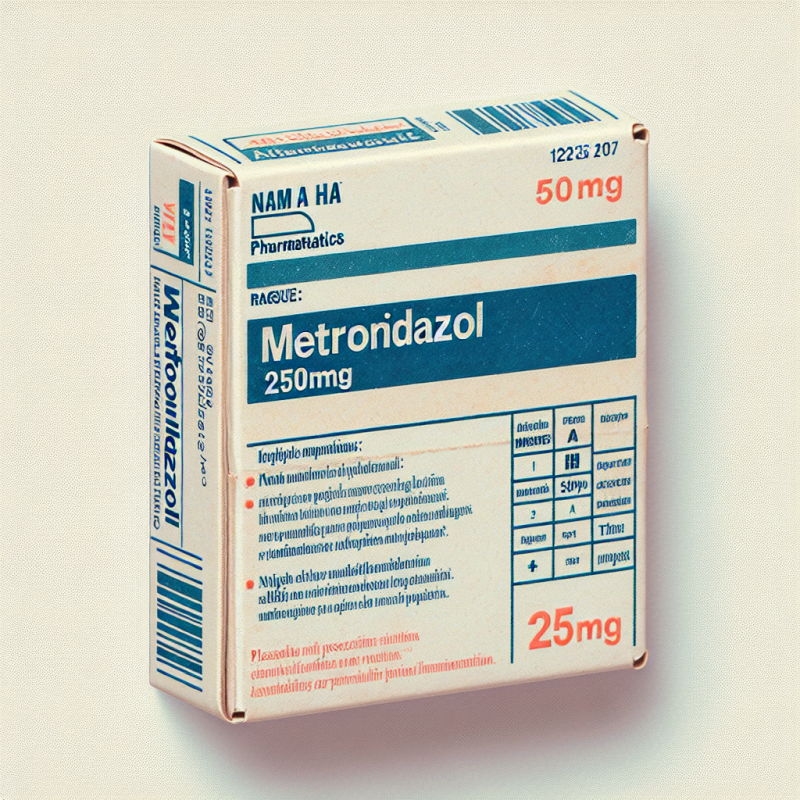 METRONIDAZOL 250MG - Dược phẩm Nam Hà