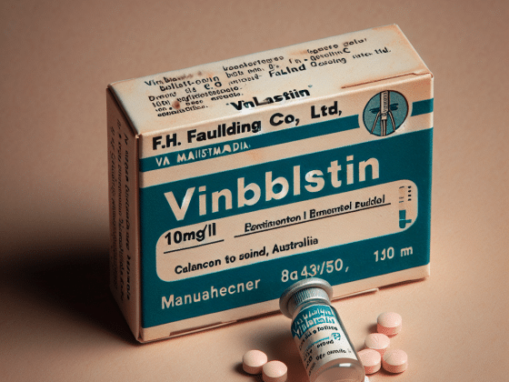 Vinblastin 10mg/ml - Thuốc chống ung thư, F.H. Faulding & Co., Ltd Úc