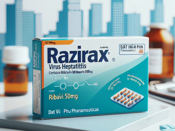 Thuốc điều trị viêm gan virus Razirax (Ribavirin 500mg) - Dược phẩm Đạt Vi Phú