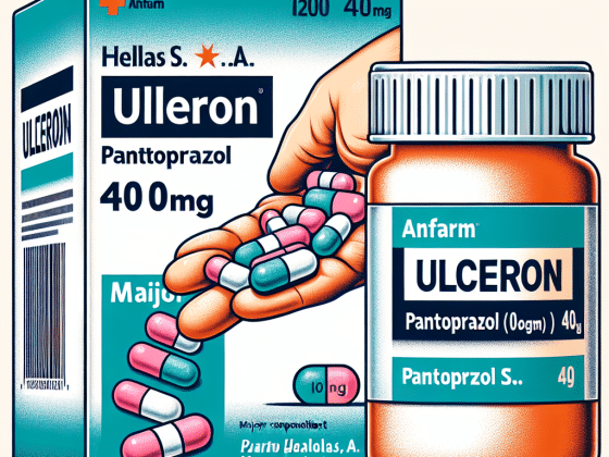 Ulceron (Pantoprazol 40mg) – Anfarm hellas S.A, Athens Greece